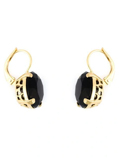 WOUTERS & HENDRIX SMOKED QUARTZ DROP EARINGS