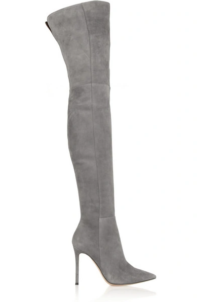 GIANVITO ROSSI Suede Over-The-Knee Boots
