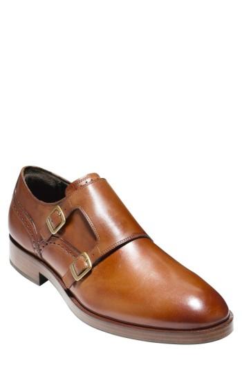 cole haan double monk british tan