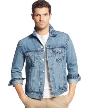 macys mens levi denim jacket