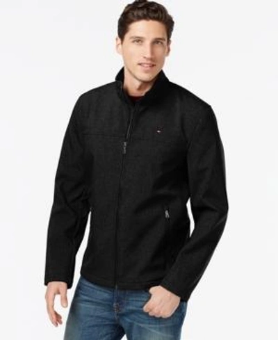 TOMMY HILFIGER MEN'S SOFT-SHELL CLASSIC ZIP-FRONT JACKET