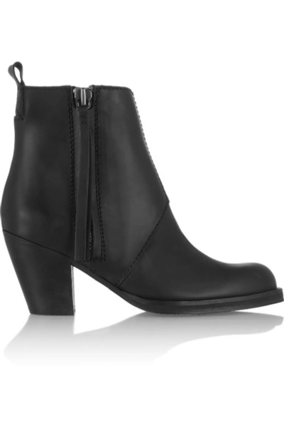 ACNE STUDIOS THE PISTOL LEATHER ANKLE BOOTS