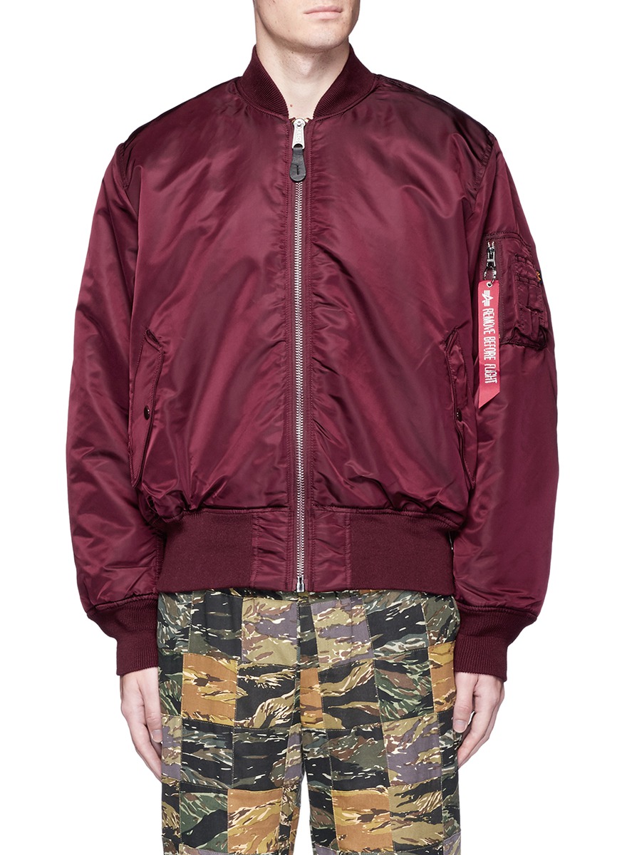 alpha industries iridium burgundy