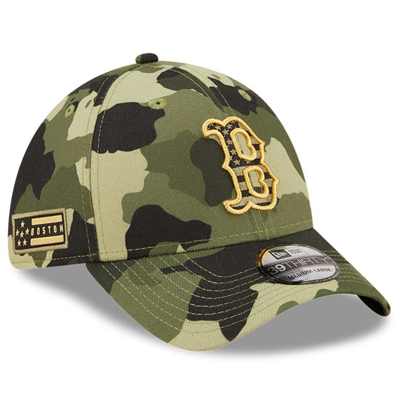NEW ERA NEW ERA CAMO BOSTON RED SOX 2022 ARMED FORCES DAY 39THIRTY FLEX HAT