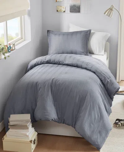 510 DESIGN LOGAN WOVEN STRIPED 2-PC. DUVET COVER SET, TWIN/TWIN XL