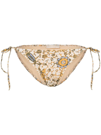 ULLA JOHNSON MARIA CITRUS-PRINT BIKINI BOTTOMS