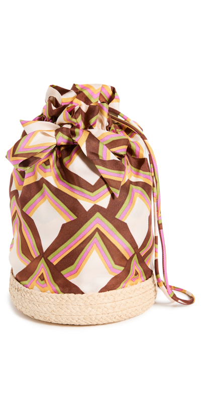 LA DOUBLEJ CELEBRATION RAFFIA POUCH