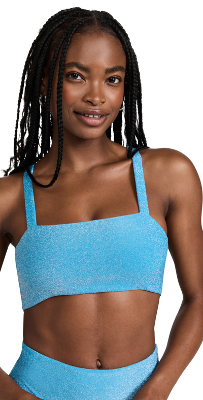 MIKOH KANO METALLIC FLAT ELASTIC SQUARE TOP