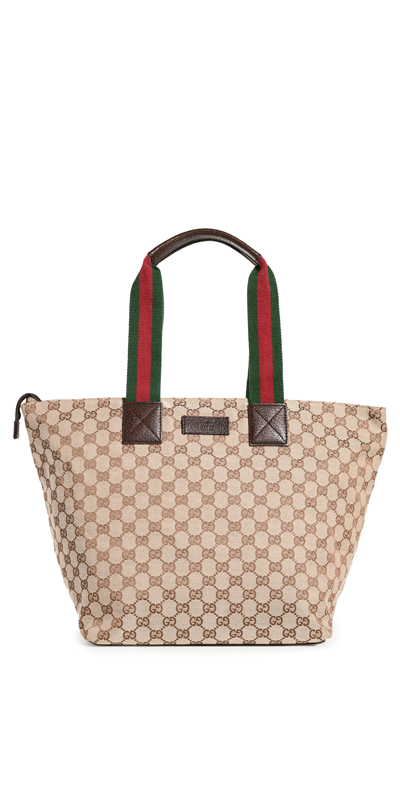 SHOPBOP ARCHIVE GUCCI WEB HANDLE TOTE BAG