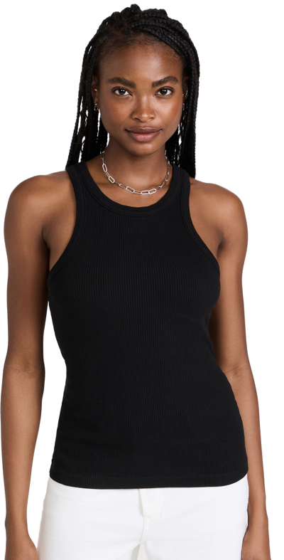 AGOLDE BAILEY SCOOP ARMHOLE TANK BLACK