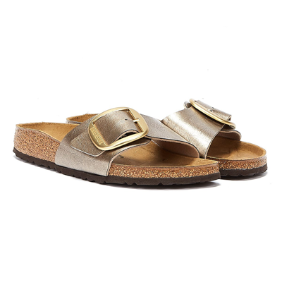 BIRKENSTOCK MADRID BIG BUCKLE BIRKO FLOR GRACEFUL WOMENS TAUPE SANDALS