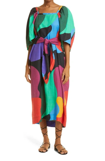 MARA HOFFMAN SARA PRINT HEMP DRESS