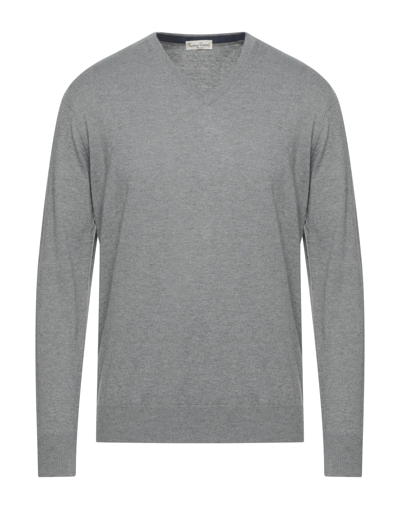 CASHMERE COMPANY CASHMERE COMPANY MAN SWEATER GREY SIZE 46 CASHMERE, SILK