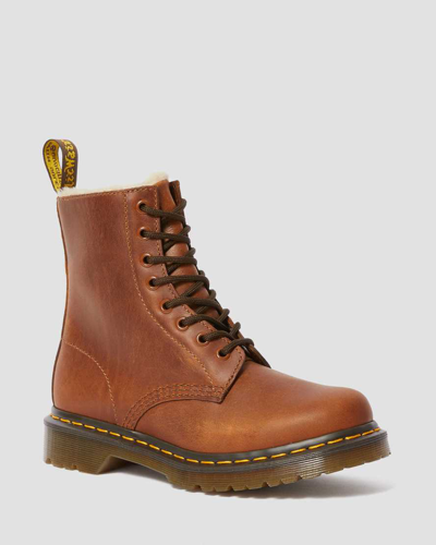 DR. MARTENS LEDER 1460 SERENA STIEFELETTEN MIT KUNSTFELLFUTTER