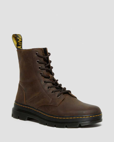 DR. MARTENS COMBS CRAZY HORSE LEATHER CASUAL BOOTS