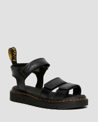 DR. MARTENS JUNIOR KLAIRE LEATHER STRAP SANDALS