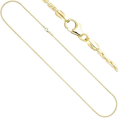 ECHTSCHMUCK 1,8 MM SCHLANGENKETTE KOBRA 333 ECHT GELBGOLD 50 CM GOLD HALSKETTE 8 KARAT NEU