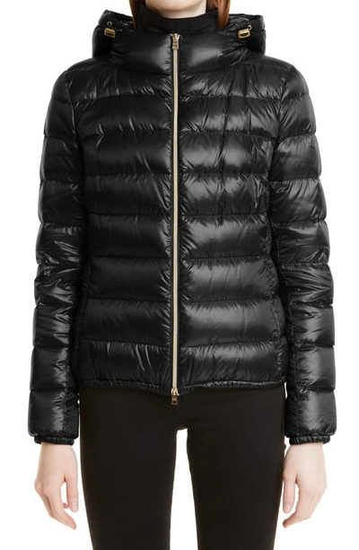 HERNO GIADA HOODED DOWN PUFFER JACKET
