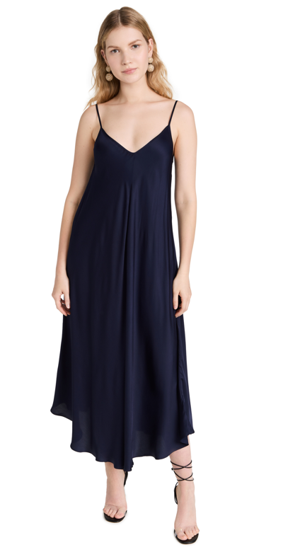 L'AGENCE LORRAINE TRAPEZE DRESS MIDNIGHT