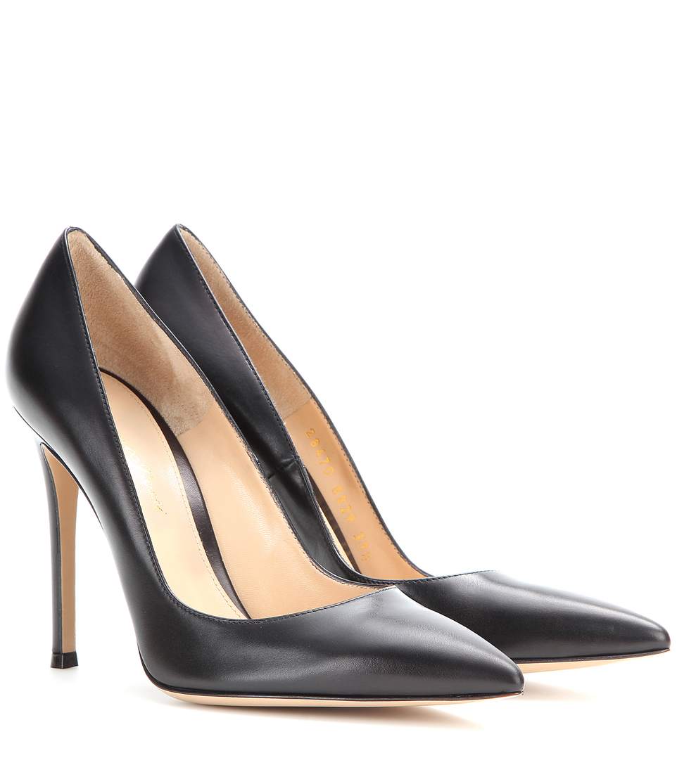 Distraktion Sammenligning Anger Shop Gianvito Rossi Gianvito 105 Leather Pumps In Black