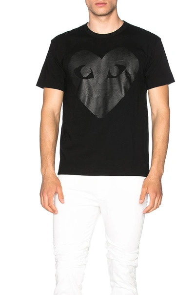 COMME DES GARÇONS PLAY PRINTED HEART COTTON TEE