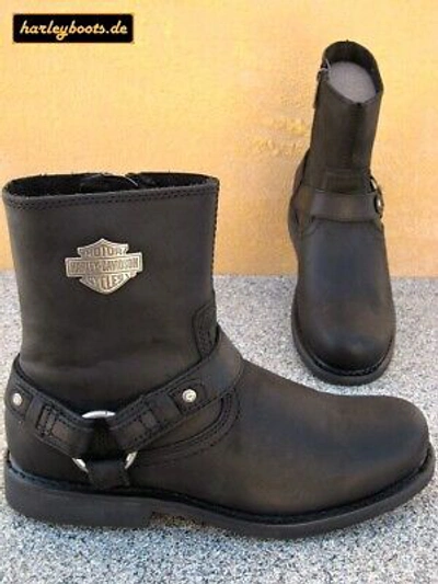 HARLEY-DAVIDSON HARLEY DAVIDSON BOOTS SCOUT SCHWARZ KULT KLASSISCHER BIKERBOOTS GR. 40 BIS 46