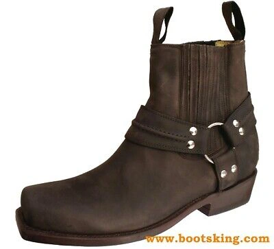 MEZCALERO MEZCALERO BIKER BOOTS STIEFEL BIKERBOOTS NEU LEDER HANDMADE GR. 41 BIS 46