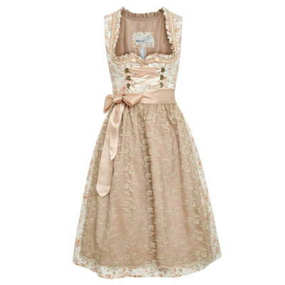 MARJO TRACHTEN MIDI DIRNDL BARA IN BEIGE VON MARJO TRACHTEN