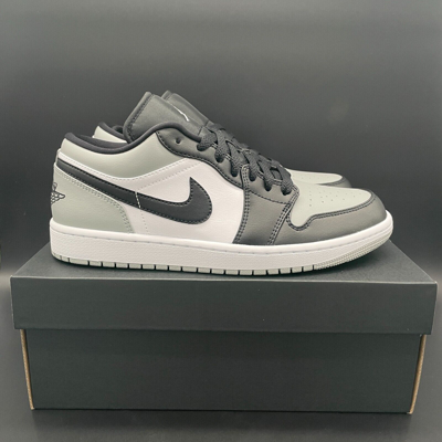 SHADOW NIKE AIR JORDAN 1 LOW SHADOW TOE (WHITE/GREY) | VERSCHIEDENE GRÖSSEN ✅