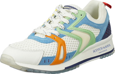 SCOTCH & SODA NEU SCOTCH & SODA VIVEX SNEAKERS LOW 21651824 FÜR HERREN WEISS-KOMBI