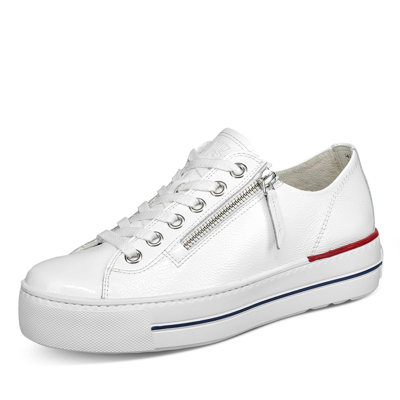 PAUL GREEN PAUL GREEN DAMEN SNEAKER LOW SCHNÜRSCHUHE HALBSCHUHE GLATTLEDER UNI PLATEAUSOHLE