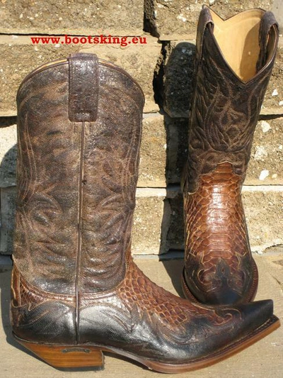 SENDRA SENDRA 3241 SCHLANGE COWBOYSTIEFEL WESTERNSTIEFEL PYTHON HANDMADE GR. 38 BIS 46