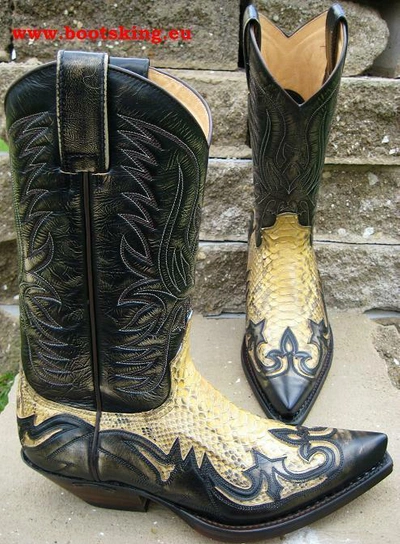 SENDRA SENDRA BOOTS SCHLANGE COWBOYSTIEFEL WESTERNSTIEFEL PYTHON HANDMADE GR. 37 BIS 45