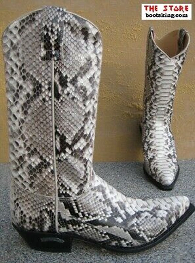 SENDRA SENDRA BOOTS SCHLANGE COWBOYSTIEFEL WESTERNSTIEFEL PYTHON HANDMADE GR. 38 BIS 45