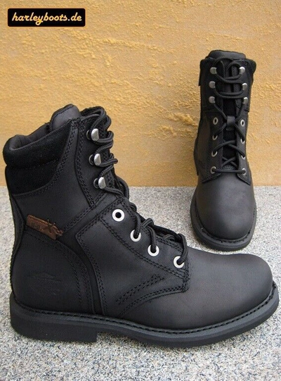 HARLEY-DAVIDSON HARLEY DAVIDSON BOOTS DARNEL SCHWARZ KULT GESCHNÜRTE BIKERBOOTS GR. 40 BIS 46