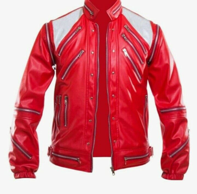 MARKENLOS TOLLE HERREN LEDERJACKE AUS ECHTEM RINDSLEDER MICHAEL JACKSON "BEAT IT" STYLE