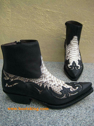 SENDRA SENDRA BOOTS COWBOYSTIEFELETTE WESTERNSTIEFELETTE SCHLANGE HANDMADE GR 38 BIS 45