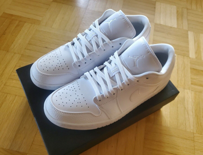 JORDAN AIR JORDAN 1 AJ1 LOW 43 NIKE WEISS WHITE 9.5 NEU ORIGINAL