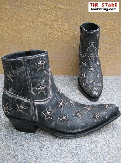 SENDRA SENDRA BOOTS COWBOYSTIEFELETTE VINTAGE WESTERNSTIEFELETTE HANDMADE GR 39 BIS 43