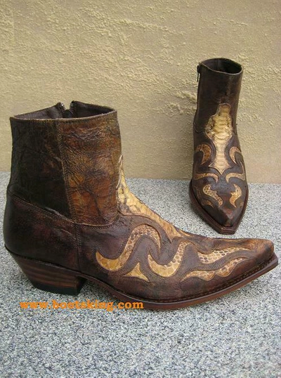 SENDRA SENDRA BOOTS COWBOYSTIEFELETTE WESTERNSTIEFELETTE SCHLANGE HANDMADE GR 38 BIS 46