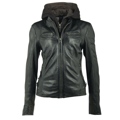 GIPSY GIPSY DAMEN LEDERJACKE BIKER NOLA LAGA BLACK