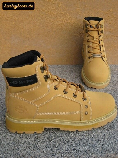 HARLEY-DAVIDSON HARLEY DAVIDSON BOOTS KEATING BEIGE KULT BIKERBOOTS GR. 40 BIS 46