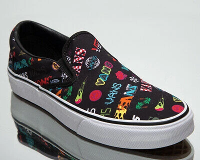 VANS VANS CLASSIC SLIP-ON UNISEX HERREN DAMEN SCHWARZ WEISS MEHRFARBIG TURNSCHUHE