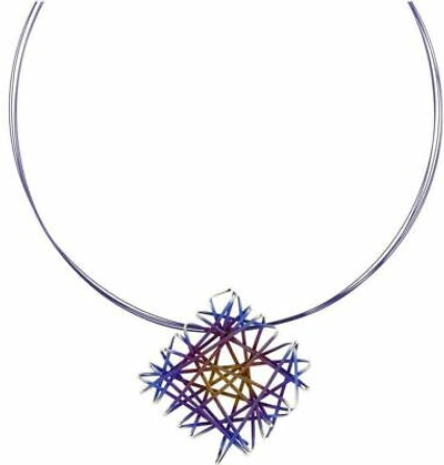 TI2 TITANIUM TI2 TITANIUM DAMEN TITAN HALSKETTE - BLAU