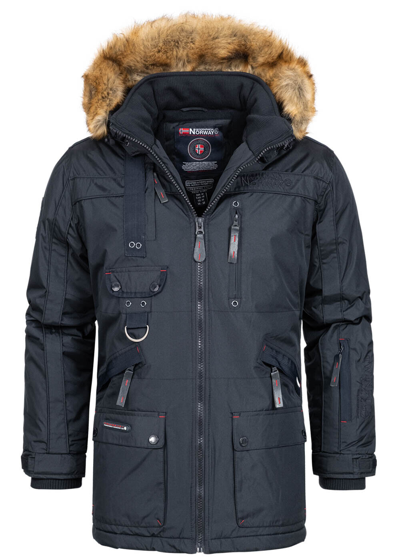 GEOGRAPHICAL NORWAY GEOGRAPHICAL NORWAY HERREN PARKA JACKE WINTERJACKE KAPUZE WEBPELZ WP062H/GN