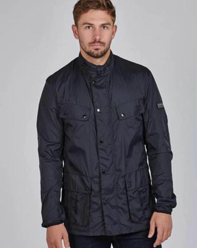 BARBOUR BARBOUR INTERNATIONAL PACKABLE DUKE COAT SMALL S LIGHTWEIGHT BLACK