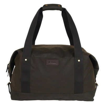 HOLDALL BARBOUR MENS ESSENTIAL WAX HOLDALL OLIVE ONE SIZE OVERNIGHT HAND LUGGAGE GYM BAG