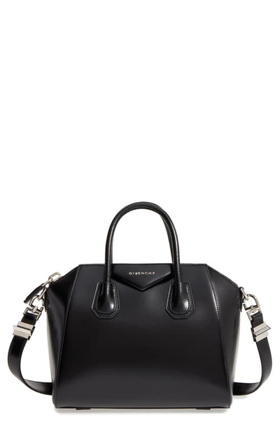 GIVENCHY GIVENCHY SMALL ANTIGONA BOX LEATHER SATCHEL