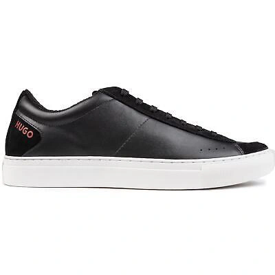 HUGO BOSS HUGO HERREN FUTURISM TENN TENNISSCHUHE SNEAKER SCHWARZ