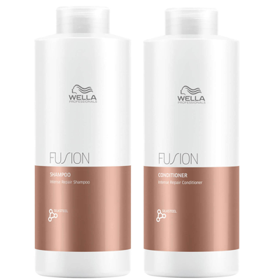 WELLA PROFESSIONALS WELLA PROFESSIONALS FUSION REPAIR SHAMPOO AND CONDITIONER SUPER SIZE REGIME BUNDLE